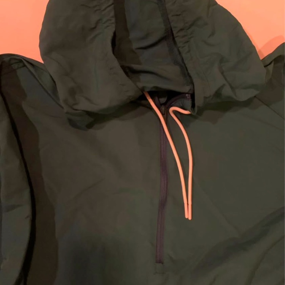 All In Motion Men’s Size XXL Nylon Green Hooded Windbreaker Athletic Jacket - Picture 4 of 8
